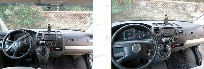 installation autoradio volkswagen T5 2006